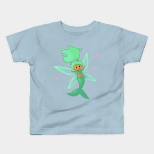 Cute Glowing Mermaid Fairy Kids T-Shirt